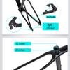 HIMALO Carbon Fiber Bike Frame 27.5er 29er Hardtail Mountain Bike Frame 15''/17''/19'' XC AM Disc Brake Frame QR 135mm Routing Internal(Matte Black,27.5 * 17'') view 4