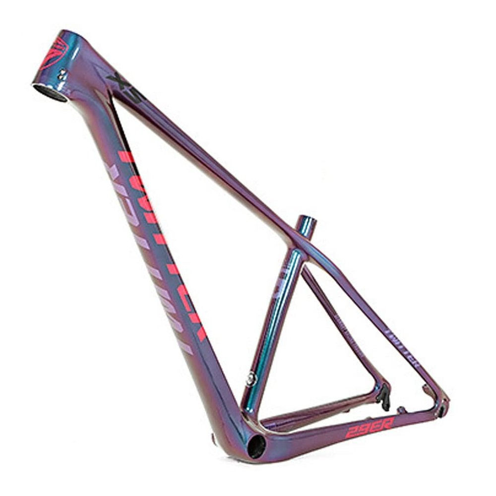 HIMALO Hardtail Mountain Bike Frame 27.5er 29er Carbon Fiber Bike Disc Brake Frame 15''/17''/19'' QR 135mm AM XC Frame Internal Routing(27.5 * 17'')