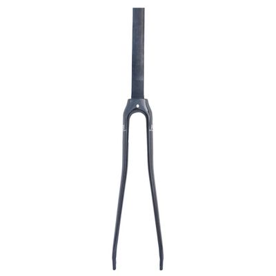 HIMALO Carbon Fiber Rigid Fork 700C Road Bike Fork V/C Brake 1-1/8'' Straight Threadless Quick Release Front Fork(700c White)