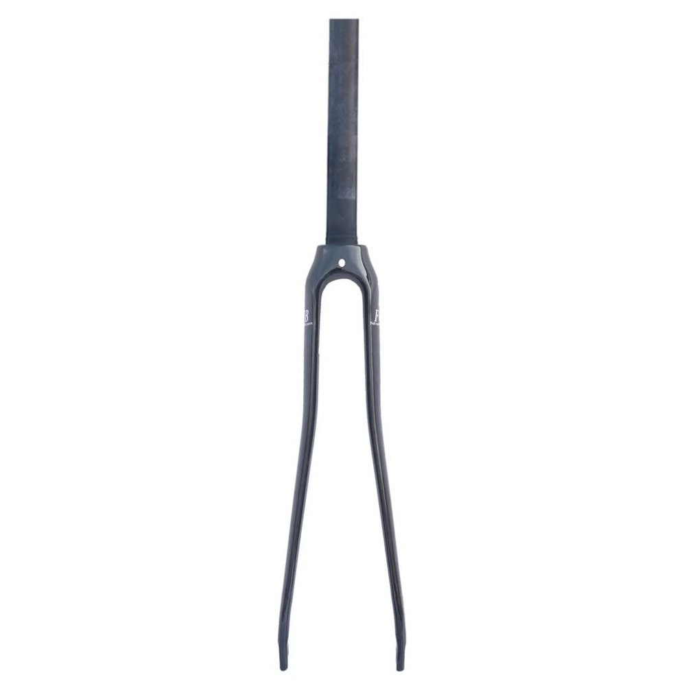 HIMALO Carbon Fiber Rigid Fork 700C Road Bike Fork V/C Brake 1-1/8'' Straight Threadless Quick Release Front Fork(700c White)
