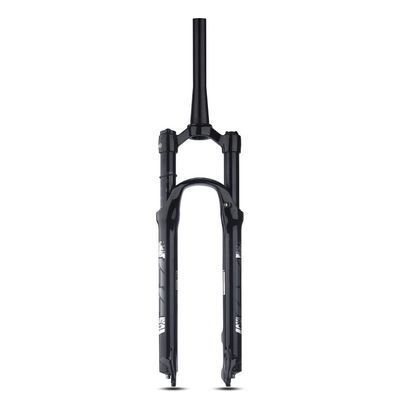 HIMALO Mountain Bike Air Suspension Fork 26/27.5/29 Bike Fork Travel 100mm 1-1/2 Tapered Tube Front Forks Manual Lockout Disc Brake QR 9mm(Black,29'')
