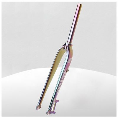 HIMALO 26/27.5/29 Bike Rigid Fork 1-1/8" Threadless Straight Mountain Bike Fork Disc Brake Quick Release Front Fork Aluminum Alloy Hard Forks QR 100mm(Colorful,27.5'')