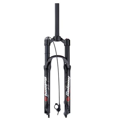 HIMALO 26 27.5 29 Mountain Bike Air Suspension Fork Travel 100mm Bike Fork 28.6mm Straight Tube Front Fork QR 9mm Remote Lockout Disc Brake(Black,26'')