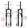 HIMALO 26 27.5 29 Mountain Bike Air Suspension Fork Travel 100mm Bike Fork 28.6mm Straight Tube Front Fork QR 9mm Remote Lockout Disc Brake(Black,26'') view 2