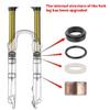 HIMALO 26 27.5 29 Mountain Bike Air Suspension Fork Travel 100mm Bike Fork 28.6mm Straight Tube Front Fork QR 9mm Remote Lockout Disc Brake(Black,26'') view 3