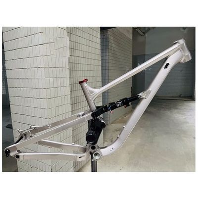HIMALO Mountain Bike Suspension Frame 26/27.5/29er Bike Frame 14.5''/16.5''/18'' Thru Axle 148mm Boost Frame Disc Brake Aluminium Alloy Frame DH/XC/AM Silver(27.5 * 18'')