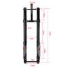 HIMALO Fat Bike Air Suspension Inverted Fork 26/27.5/29Inch Straight Front Fork Travel 220mm Rebound Adjust Manual Lockout Thru Axle 15 * 150mmfor 5.0 Tire view 2