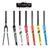 HIMALO Road Bike Carbon Fork 700C Rigid Fork Rim Brake 1-1/8'' Straight Bicycle Front Fork QR 9mm(700c Yellow) view 3