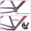 HIMALO Carbon Bike Frame 27.5er 29er Discoloration Mountain Bike Frame XC 15'' 17'' 19'' Disc Brake Hardtail Bike Frame Thru Axle 12x142mm Internal Routing(Red,29 * 17'') view 4