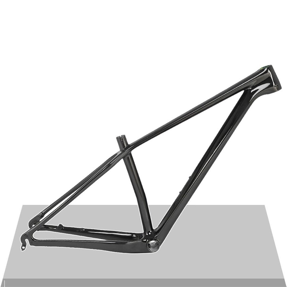 HIMALO Carbon Bike Frame 27.5er 29er Hardtail Mountain Bike Frame 15''/17''/19'' XC AM Disc Brake Frame QR 135mm Internal Routing(Glossy Black,29 * 19'')