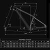 HIMALO Carbon Mountain Bike Frame 27.5er 29er Bike Disc Brake Frame 15''/17''/19'' Thru Axle 12 * 148mm Boost Rigid Frame XC Internal Routing(29x15'') view 2