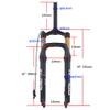 HIMALO 26 Bike Bike Air Suspension Fork Travel 110mm 4.0 Tire Fat Fork 1-1/8 Straight Front Forks Damping Adjustable Remote Lockout QR 9mm, Fit Snow Beach E-Bike(Gold) view 2