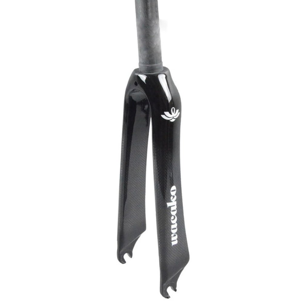 HIMALO 14'' 16'' 18'' 20'' 22'' BMX Rigid Fork T700 Carbon Fiber C Brake Folding Bike Fork 1-1/8'' Straight Tube Front Fork QR 9x74mm Lightweight(Glossy A,22'')