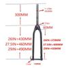 HIMALO Fibre De Carbone Fourche De Vlo 26/27.5/29 Fourche Rigide Bike Frein  Disque Fourche De Bicyclette Axe Traversant 15x100mm 1-1/8'' Droit Fourche Avant(Matte Black,27.5inch) view 2