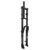 HIMALO Bike Air Fork 26 27.5 29 Inch 130mm Travel Downhill Mountain Bike Suspension Fork DH XC Double Crown Front Fork Alu Mag Alloy Rebound Adjustment 1-1/8'' Straight Manual Lockout(Black,26'') view 1