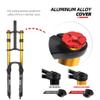 HIMALO Bike Air Fork 26 27.5 29 Inch 130mm Travel Downhill Mountain Bike Suspension Fork DH XC Double Crown Front Fork Alu Mag Alloy Rebound Adjustment 1-1/8'' Straight Manual Lockout(Black,26'') view 3