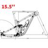 HIMALO Downhill Bike Suspension Frame 15.5''/17''/18'' 27.5er 29er Mountain Bike Frame Boost Thru Axle Disc Brake Frame Travel 155mm with Shocks(Yellow,15.5'') view 2