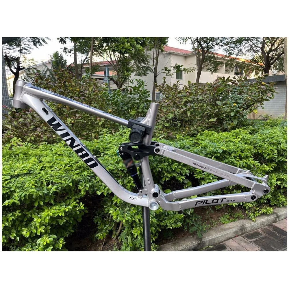 HIMALO Downhill Bike Frame 26er 27.5er 29er Mountain Bike Suspension Frame 17''/18'' DH/XC/AM Enduro Aluminium Alloy Frame Disc Brake Thru Axle 12 * 148mm(Silver,29 * 18'')