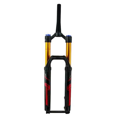 HIMALO DH Mountain Bike Suspension Fork Downhill 26 27.5 29 Inch Travel 165mm Air Fork 1-1/2 Tapered Bicycle Front Fork Thru Axle Damping Adjustable(Red,29'')