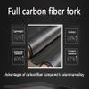 HIMALO Bike Bike Fork 26/27.5/29 Inch Carbon Fiber Rigid Fork Disc Brake Quick Release Front Fork 1-1/8'' Threadless Straight(27.5inch Black) view 4