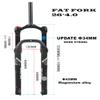 HIMALO Fat Snow Bike Fork 26Inch 4.0 Tire E-Bike Suspension Fork 1-1/8" DIsc Brake Bike Air Fork 100mm Travel 9mm QR(Gold HL) view 3