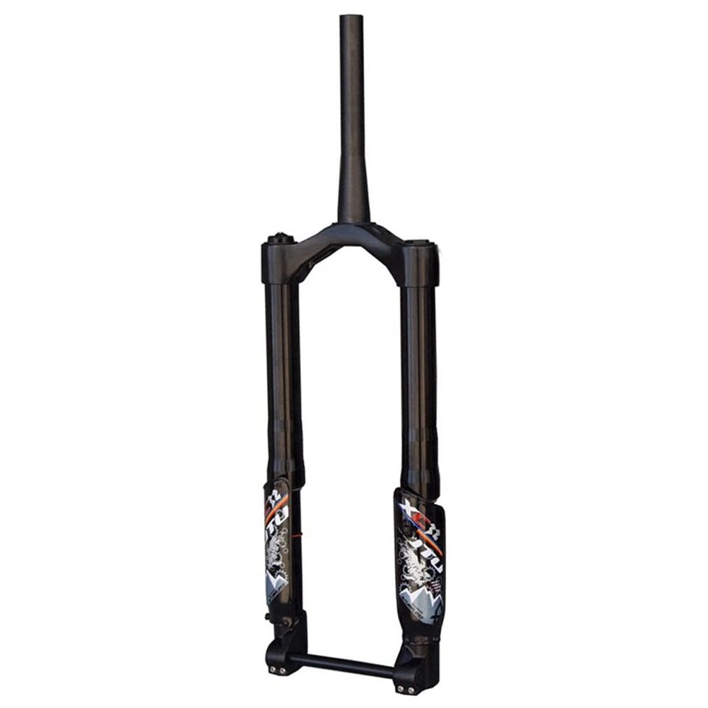 HIMALO E-Bike Fat Fork 26Inch Snow Bike Suspension Fork 130mm Travel Damping Adjust Bike Air Fork 1-1/2" DIsc Brake Thru Axle 15x150mm for 5.0'' Tire