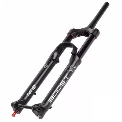 HIMALO 27.5 29 Bike Boost Fork 110x15mm Thru Axle Mountain Bike Air Suspension Fork Travel 160mm Rebound Adjustmable 1-1/2 Tapered Fork Manual Lockout(Black,27.5'')