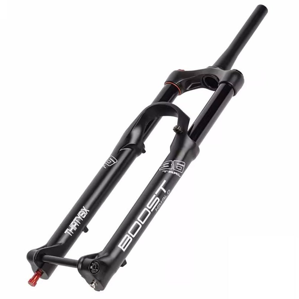 HIMALO 27.5 29 Bike Boost Fork 110x15mm Thru Axle Mountain Bike Air Suspension Fork Travel 160mm Rebound Adjustmable 1-1/2 Tapered Fork Manual Lockout(Black,27.5'')