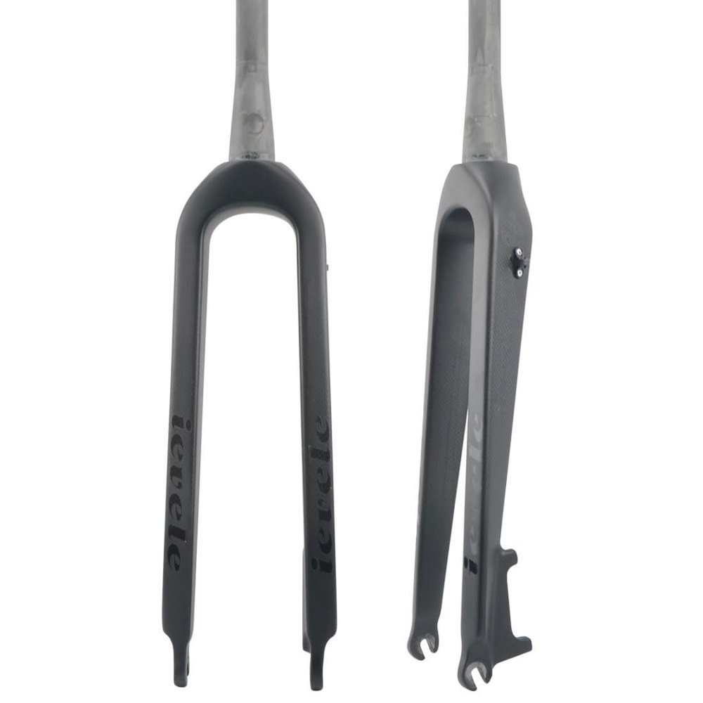 HIMALO Carbon Fiber Rigid Fork 26 27.5 29 Inch Mountain Bike Fork Disc Brake Bike Fork 1-1/2 Tapered Front Fork QR 9x100mm(26'')