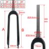 HIMALO Carbon Fiber Rigid Fork 26 27.5 29 Inch Mountain Bike Fork Disc Brake Bike Fork 1-1/2 Tapered Front Fork QR 9x100mm(26'') view 2