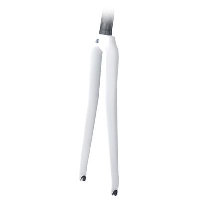 HIMALO 700C Road Bike Rigid Fork Carbon C Brake Bicycle Front Fork 1-1/8 Threadless QR 9mm(Bright White)