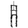 HIMALO 20'' Bike Fat Fork 4.0" Tire Double Shoulder 26 Inch Snow Bike Suspension Fork Travel 140mm Disc Brake Bike Bicycle Front Fork 1-1/8" QR 9mm Manual Lockout(26'' Black) view 1