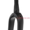 HIMALO Carbon Road Bike Rigid Fork 700C Gravel Fork Thru Axle 12x100mm Disc Brake Bike Fork 1-1/8 Straight/Tapered Tube Front Fork with Water Bottle Holder Hole(Glossy Black,Straight) view 3