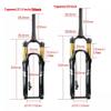HIMALO Bike Bike Air Suspension Fork 26/27.5/29 Air Fork Travel 100mm Rebound Adjust 1-1/2'' Tapered Thru Axle 15mm Romote Lockout(Gold,29inch) view 2