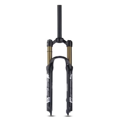 HIMALO 26/27.5/29 Mountain Bike Suspension Fork Travel 100mm Bike Air Fork 1-1/8 Straight Tube Front Forks Disc Brake Manual Lockout QR 9mm(Gold,29'')