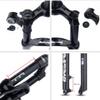 HIMALO 26/27.5/29 Mountain Bike Suspension Fork Travel 100mm Bike Air Fork 1-1/8 Straight Tube Front Forks Disc Brake Manual Lockout QR 9mm(Gold,29'') view 3