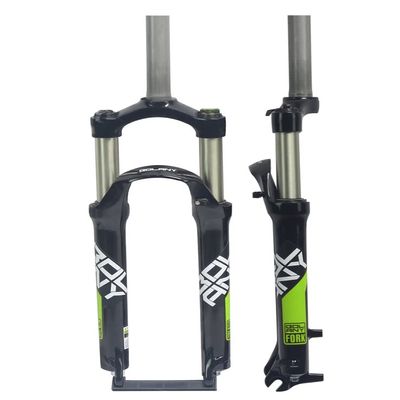 HIMALO 24 Inch Bike Fork Travel 100mm Mountain Bike Suspension Fork 1-1/8" Straight Mechanical Front Fork Manual Lockout Quick Release 9mm(24'' Green)