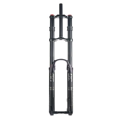 HIMALO DH Downhill Mountain Bike Suspension Fork 26 27.5 29 Inch Travel 160mm Bike Air Fork Rebound Adjust Double Shoulder Bicycle Front Fork Thru Axle 15x110mm(Black,26'')