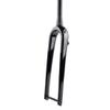 HIMALO 700C Carbon Rigid Fork Gravel Road Bike Fork Disc Brake 12 * 100mm Thru Axle Front Fork 1-1/8 Straight/Tapered(Glossy Black,Tapered)