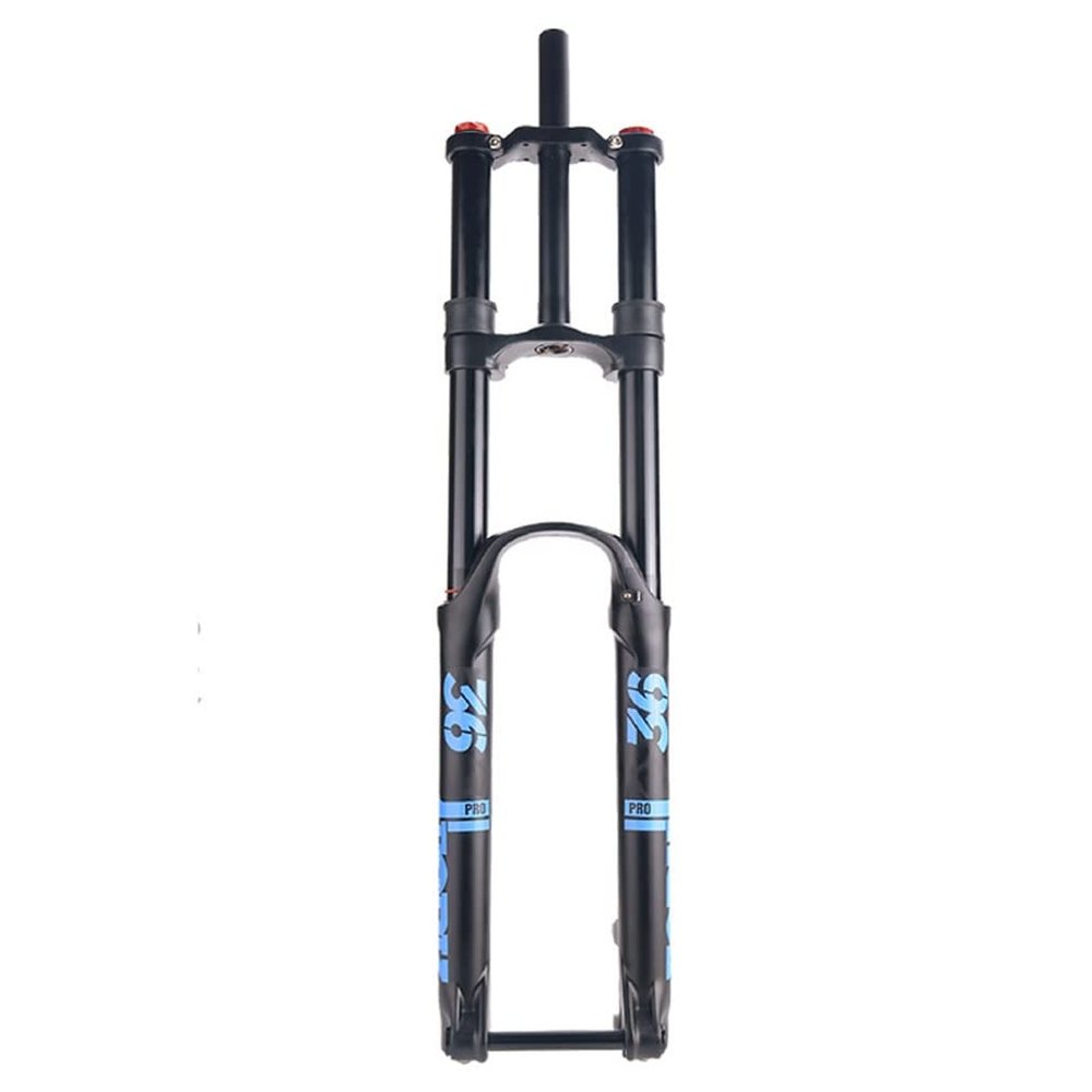 HIMALO Downhill Mountain Bike Suspension Fork 26 27.5 29 Inch DH Bike Air Fork Travel 160mm Rebound Adjust Double Shoulder Front Fork Thru Axle 15x110mm(Blue,27.5inch)