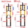 HIMALO Downhill Mountain Bike Suspension Fork 26 27.5 29 Inch DH Bike Air Fork Travel 160mm Rebound Adjust Double Shoulder Front Fork Thru Axle 15x110mm(Blue,27.5inch) view 2
