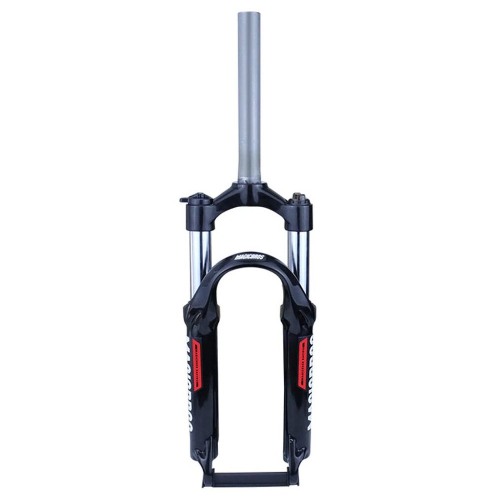 HIMALO 20 Inch Bike Suspension Forks Mechanical Fork Travel 80mm Bike BMX Folding Bicycle Front Fork 1-1/8" Straight Fork 9mm QR Manual Lockout(20inch Red)