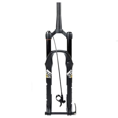 HIMALO DH Bike Air Fork 26 27.5 29 Inch Downhill Mountain Bike Suspension Fork Travel 135mm Damping Adjustable Tapered Front Fork Thru Axle 15x100mm(Remote,26'')