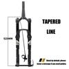 HIMALO DH Bike Air Fork 26 27.5 29 Inch Downhill Mountain Bike Suspension Fork Travel 135mm Damping Adjustable Tapered Front Fork Thru Axle 15x100mm(Remote,26'') view 2