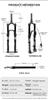 HIMALO DH Bike Air Fork 26 27.5 29 Inch Downhill Mountain Bike Suspension Fork Travel 135mm Damping Adjustable Tapered Front Fork Thru Axle 15x100mm(Remote,26'') view 3
