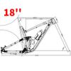 HIMALO Downhill Mountain Bike Suspension Frame 27.5er 29er XC/FR/DH Bike Frame 15.5''/17''/18'' Disc Brake Thru Axle Boost 12x148mm/142mm with Rear Shocks(Black,18'') view 2