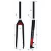 HIMALO 26/27.5/29 Rigid Fork Carbon Mountain Bike Fork 1-1/8 Straight Bike Fork Disc Brake Quick Release Front Fork QR 9 * 100mm Lightweight(Black,29'') view 3