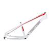 HIMALO Hardtail Mountain Bike Frame 24er Carbon Fiber Bike Frame 13.5'' QR 135mm Disc Brake Frame Internal Routingfor Women Students(White) view 1