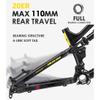 HIMALO 20er Mountain Bike Frame 255mm Aluminum Alloy Suspension Frame 148mm Boost Thru Axle Frame Disc Brake Soft Tail Bike Frame with Rear Shocks(Green) view 3