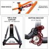 HIMALO 20er Mountain Bike Frame 255mm Aluminum Alloy Suspension Frame 148mm Boost Thru Axle Frame Disc Brake Soft Tail Bike Frame with Rear Shocks(Green) view 4